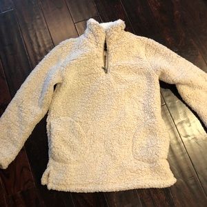 Brand new oatmeal Sherpa pullover